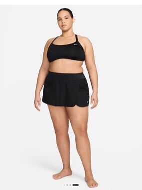 Nike Solid Element Board Skirt Skort Black Activewear Athleisure Zip Pocket  XXL